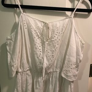 Guess Off-Shoulder White Blouse